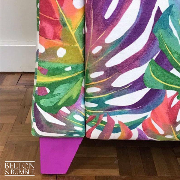 Tropical Print Multicoloured Tub Chair-Belton & Bumble