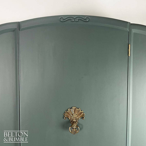 Vintage Wardrobe Tallboy in Blue Grey-Wardrobe-Belton & Bumble