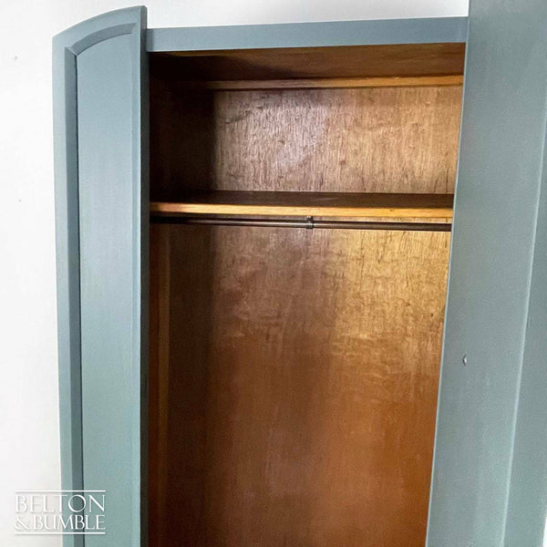 Vintage Wardrobe Tallboy in Blue Grey-Wardrobe-Belton & Bumble