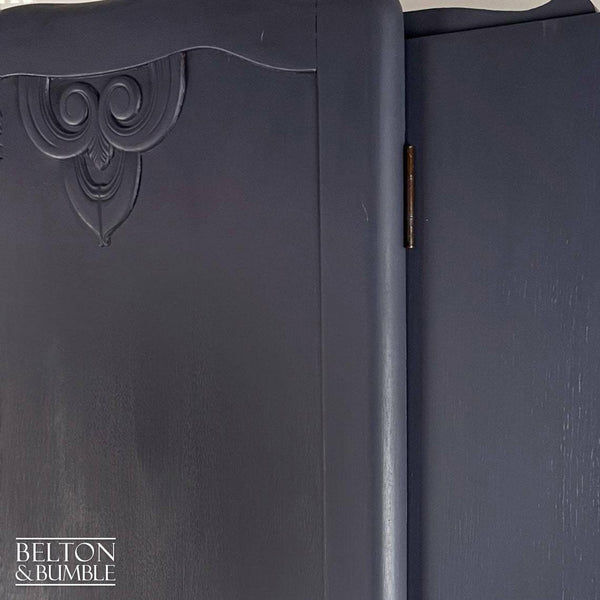 Vintage Wardrobe Tallboy in Navy Blue by Lebus-Wardrobe-Belton & Bumble