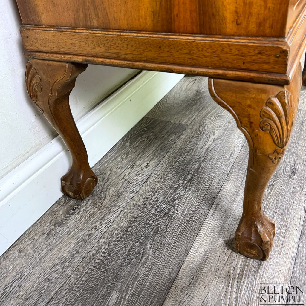 Burr Walnut Bureau Writing Desk-Belton & Bumble