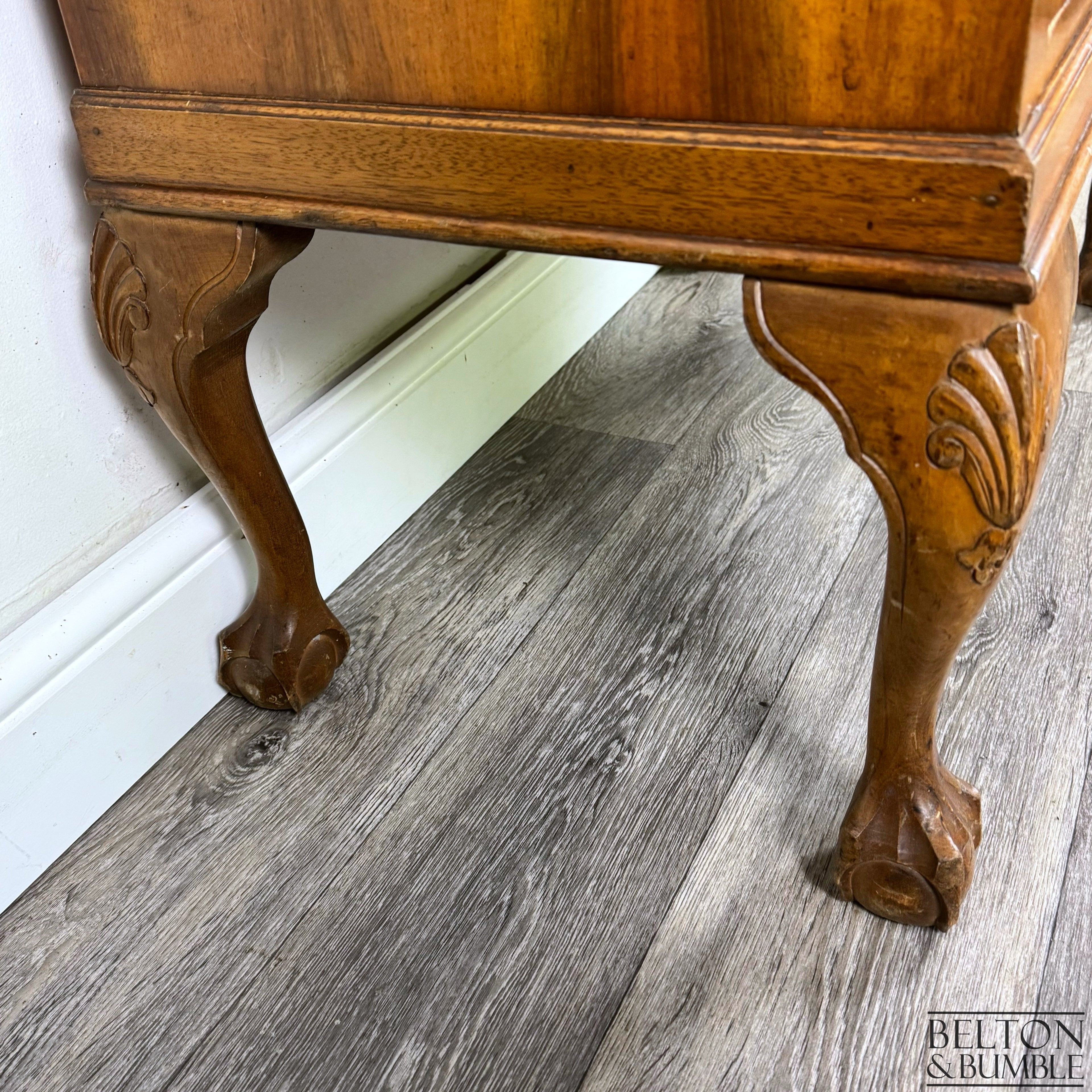Burr Walnut Bureau Writing Desk-Belton & Bumble