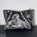 Handmade Make Up / Travel Toiletries Bag in “Silverback” Fabric by Emma Shipley-Belton & Bumble