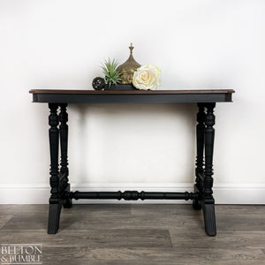 Mahogany Hallway Console Table in Black-Belton & Butler