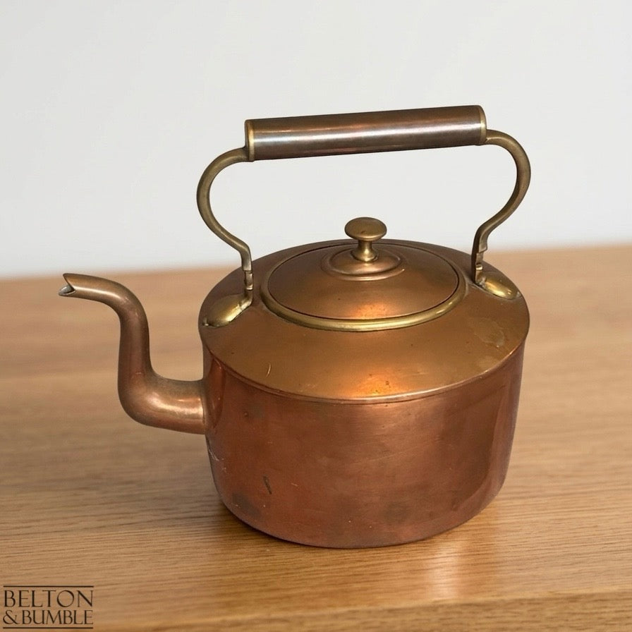 Vintage Copper Kettle with Arched Handle
