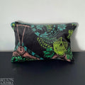Handmade Make Up / Travel Toiletries Bag in “Silverback” Velvet Fabric by Emma Shipley-Belton & Bumble