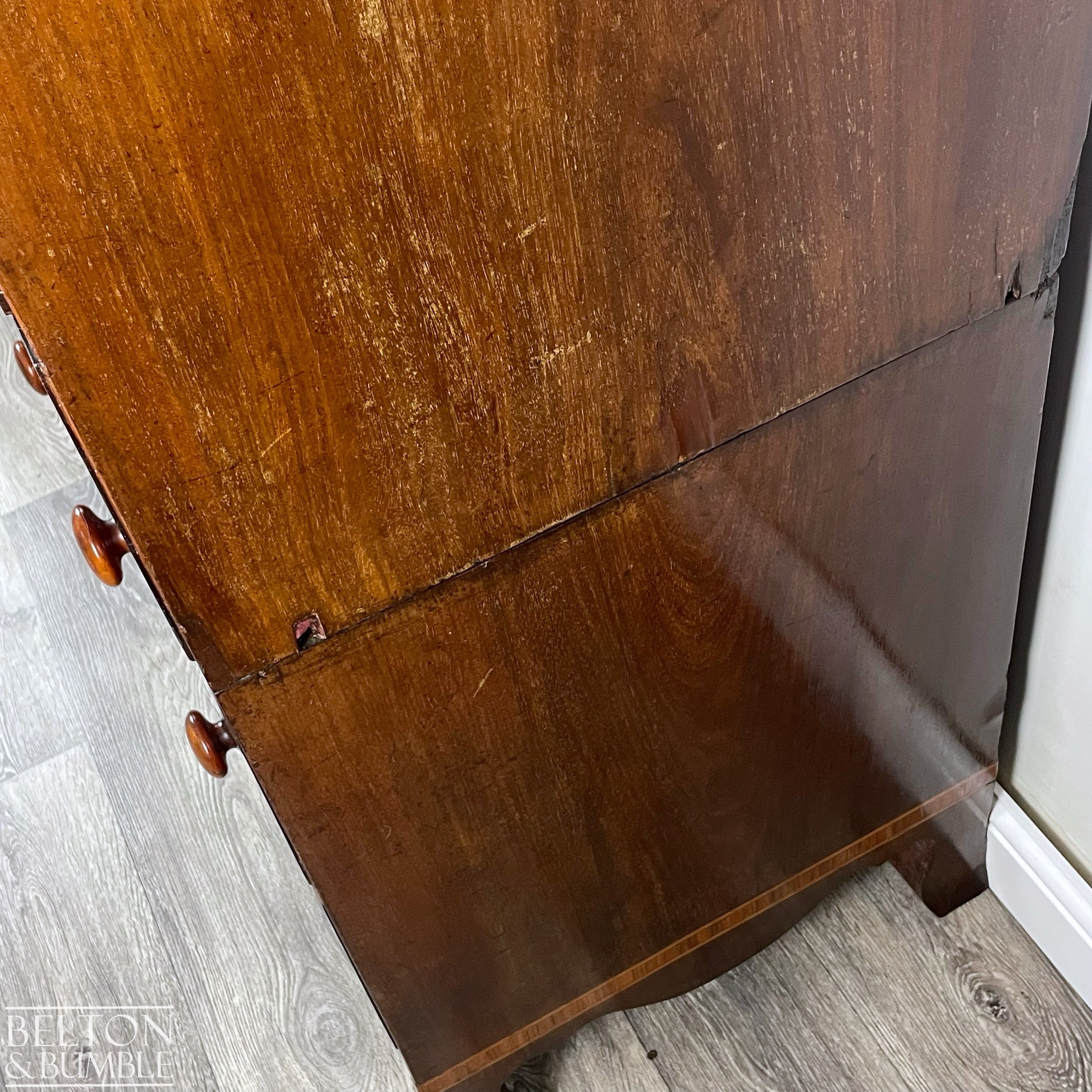 Victorian Mahogany Five Drawer Chest of Drawers-Belton & Bumble