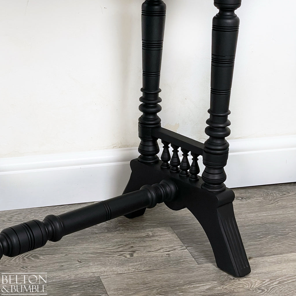 Mahogany Hallway Console Table in Black-Belton & Bumble
