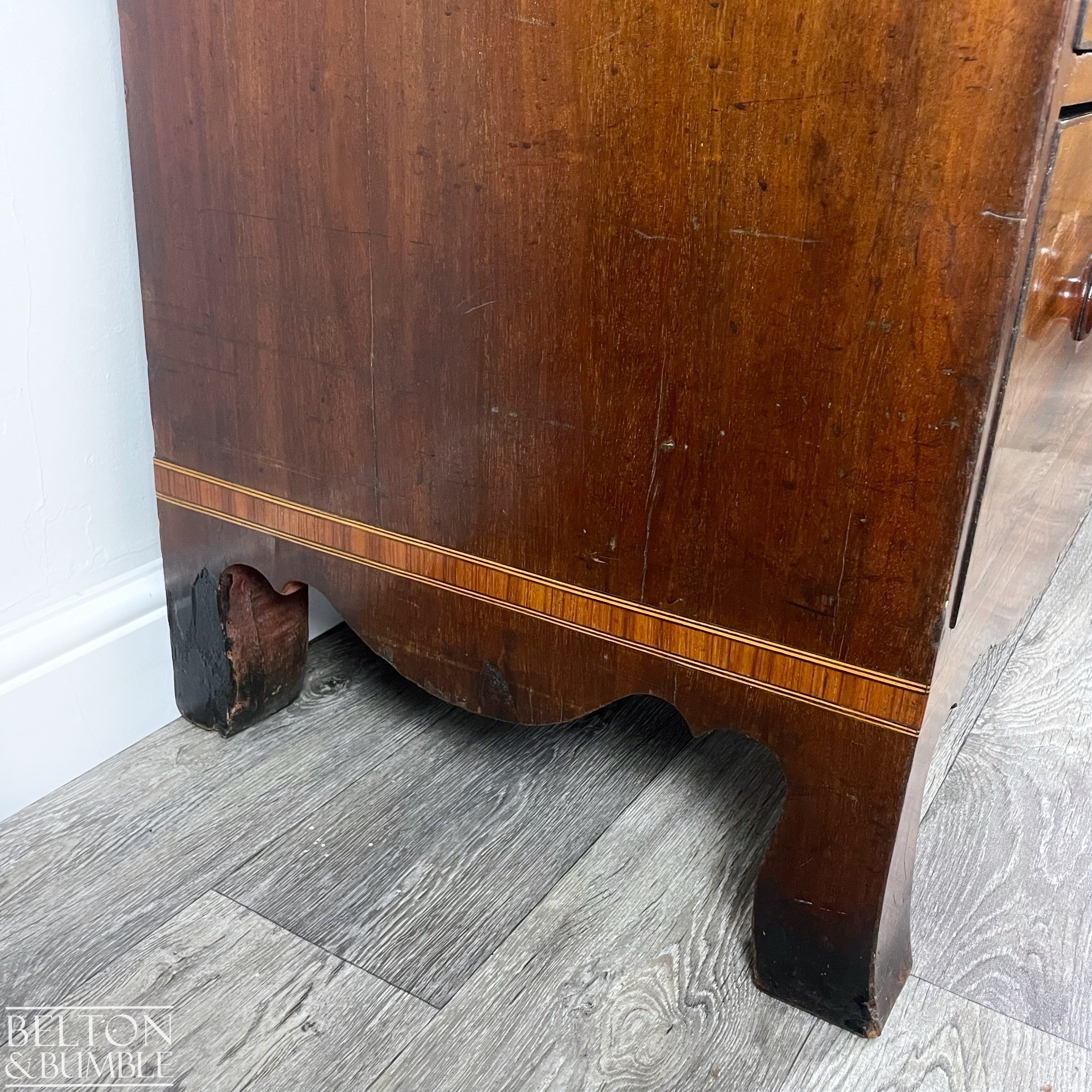 Victorian Mahogany Five Drawer Chest of Drawers-Belton & Bumble