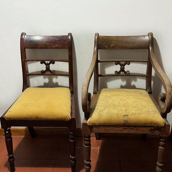 Set of Three Antique Dining Chairs – Ready for Custom Commission-Belton & Butler