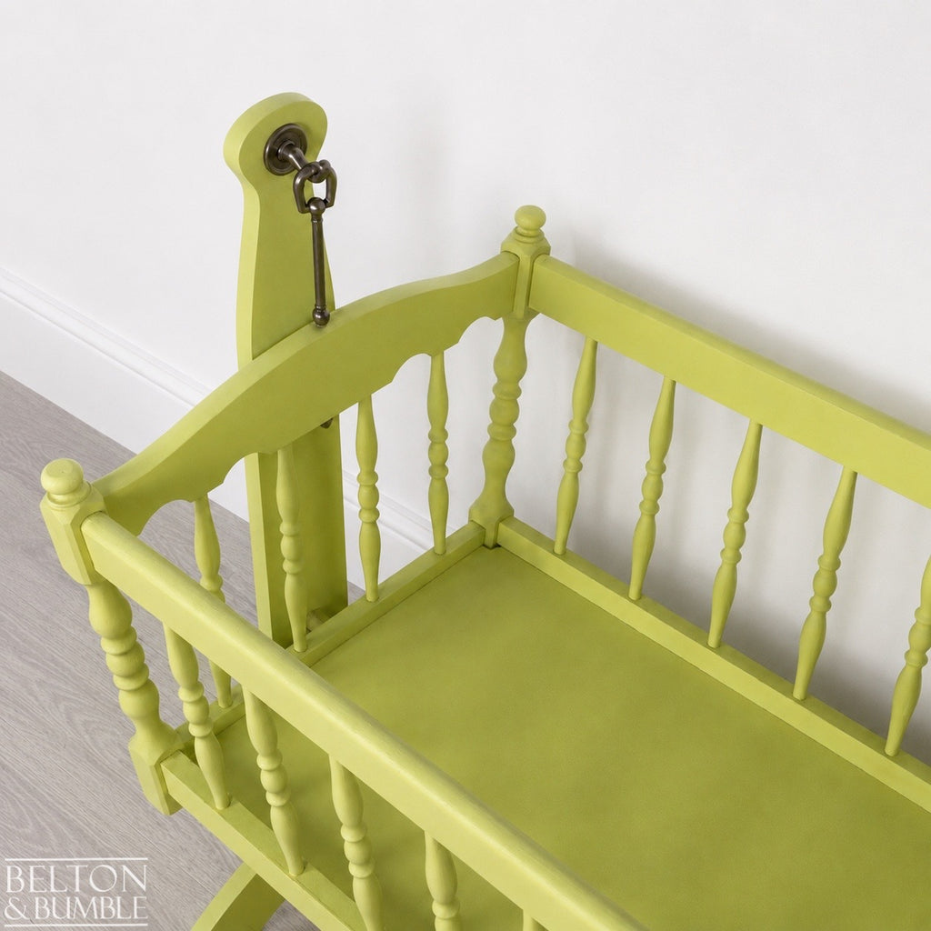 Swinging Crib in Citron Yellow for Dolls & Teddies