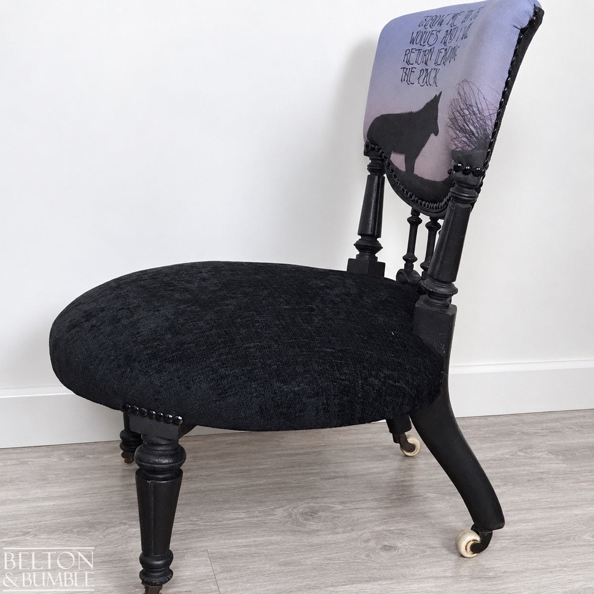 Antique Nursing Chair in Black