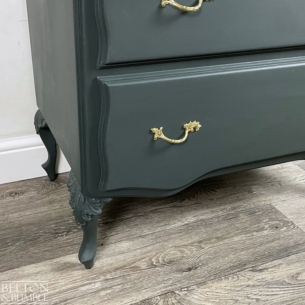 Four Drawer Chest of Drawers in Dark Green-Belton & Bumble