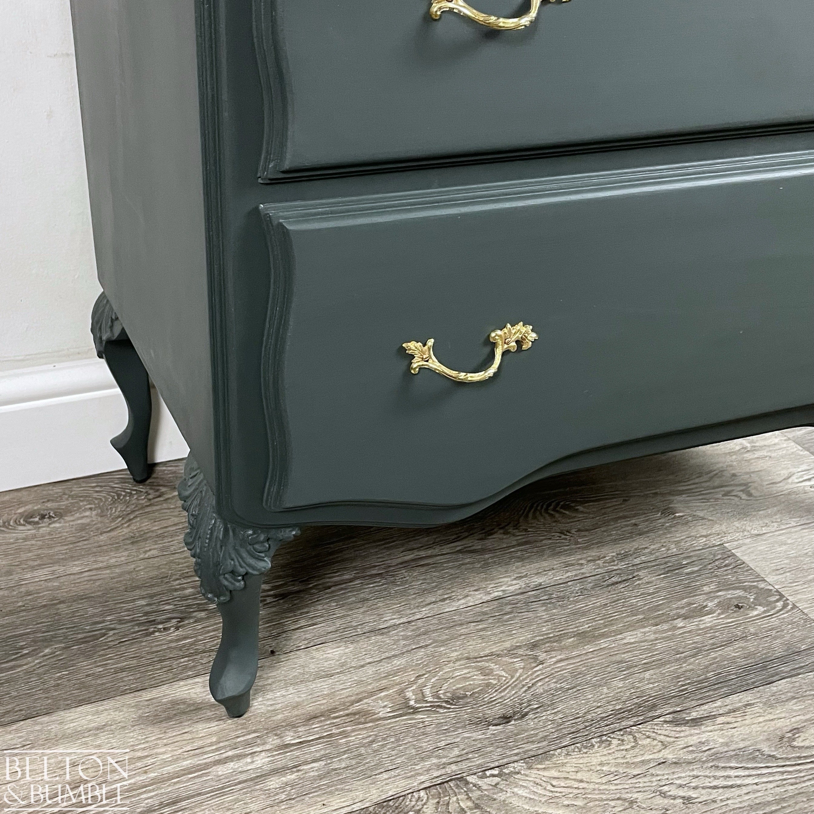 Four Drawer Chest of Drawers in Dark Green-Belton & Bumble