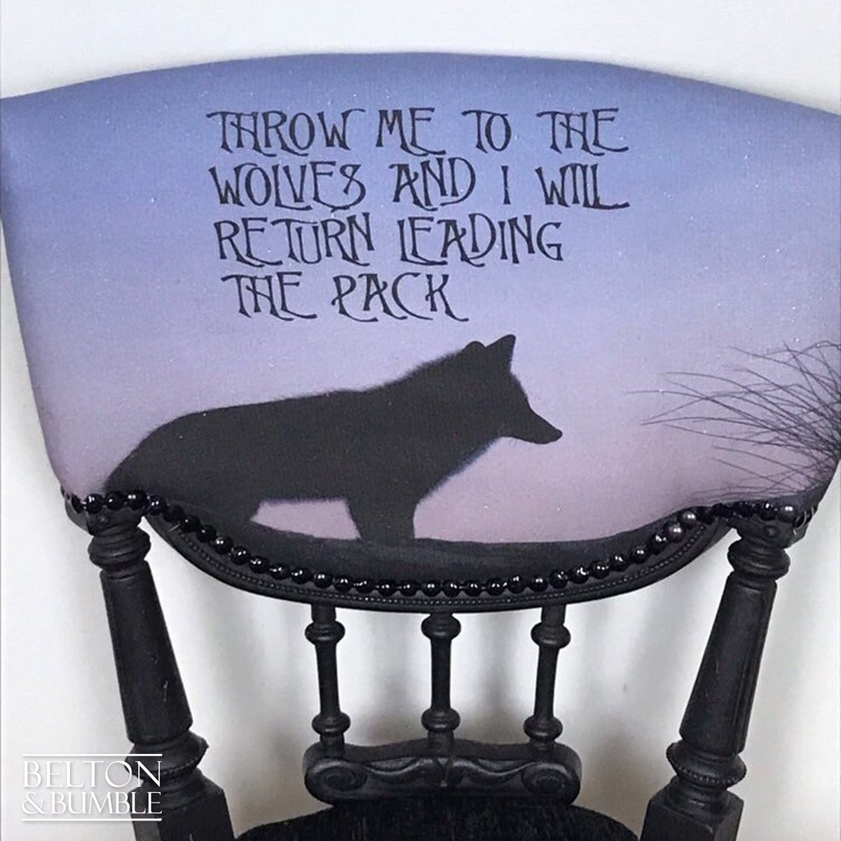 Antique Nursing Chair in Black