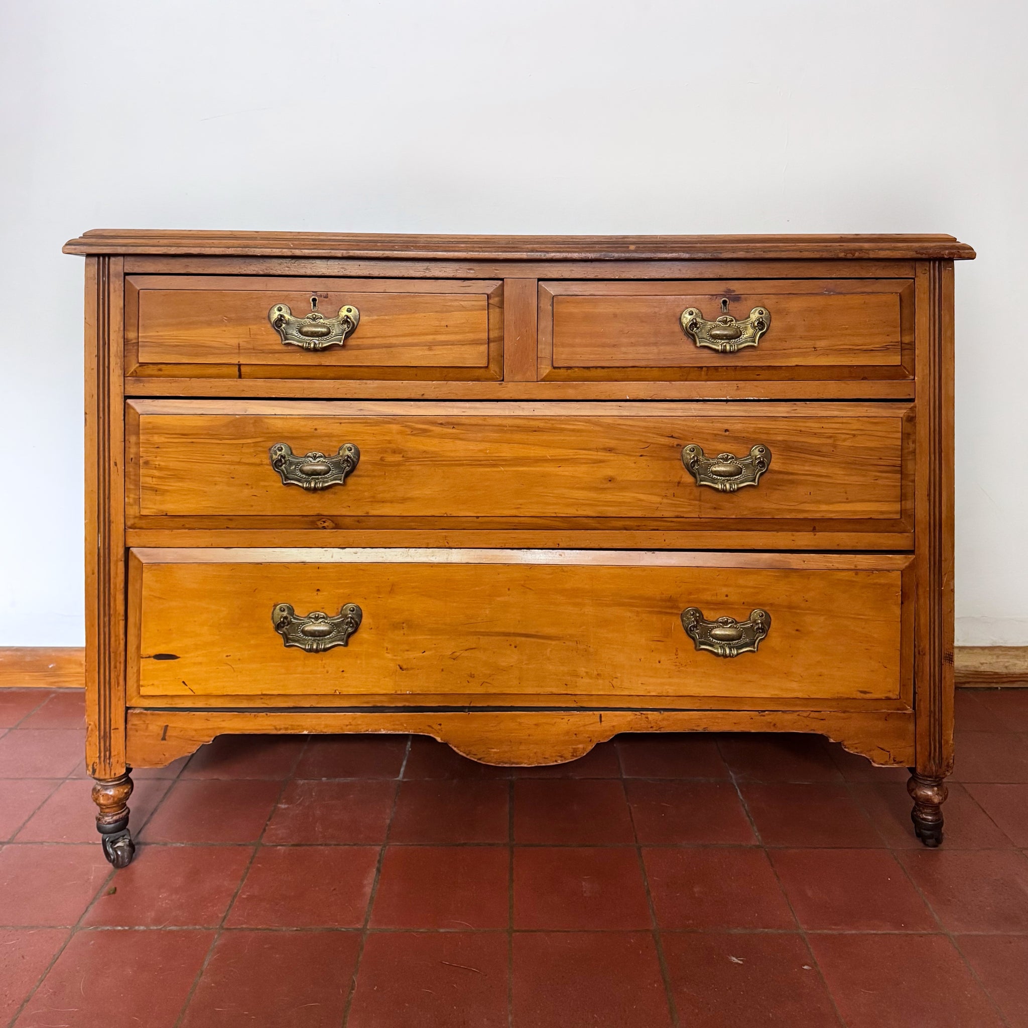 Vintage Solid Wood Four Drawer Chest of Drawers – Ready for Custom Commission-Belton & Butler