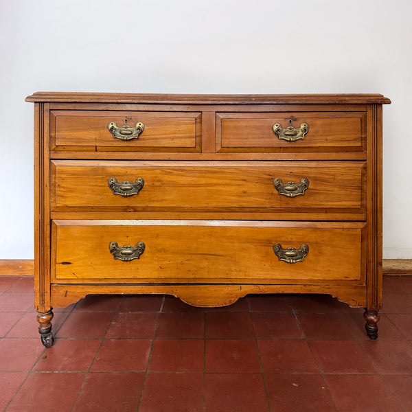 Vintage Solid Wood Four Drawer Chest of Drawers – Ready for Custom Commission-Belton & Butler