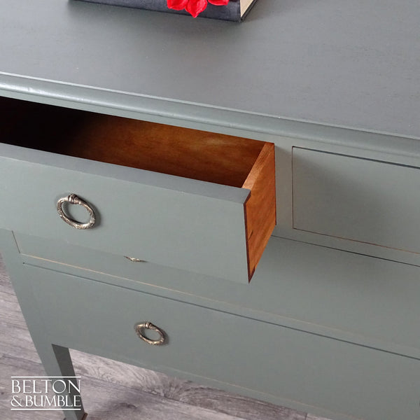 Four Drawer Mahogany Chest of Drawers in Green-Belton & Butler