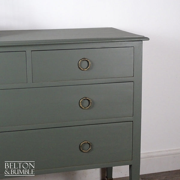 Four Drawer Mahogany Chest of Drawers in Green-Belton & Butler