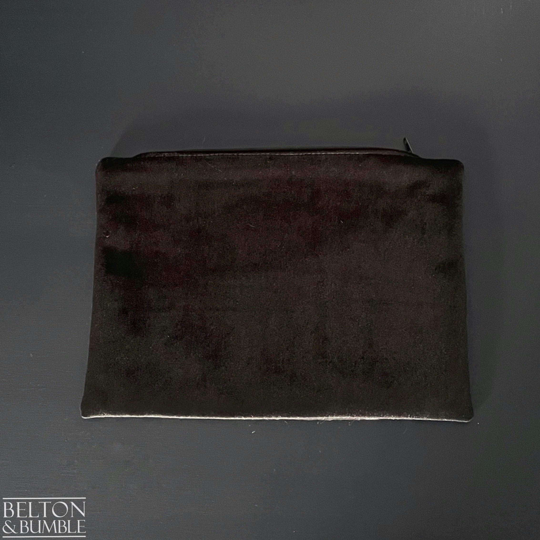 Handmade Make Up / Travel Toiletries Bag in “Silverback” Fabric by Emma Shipley-Belton & Bumble