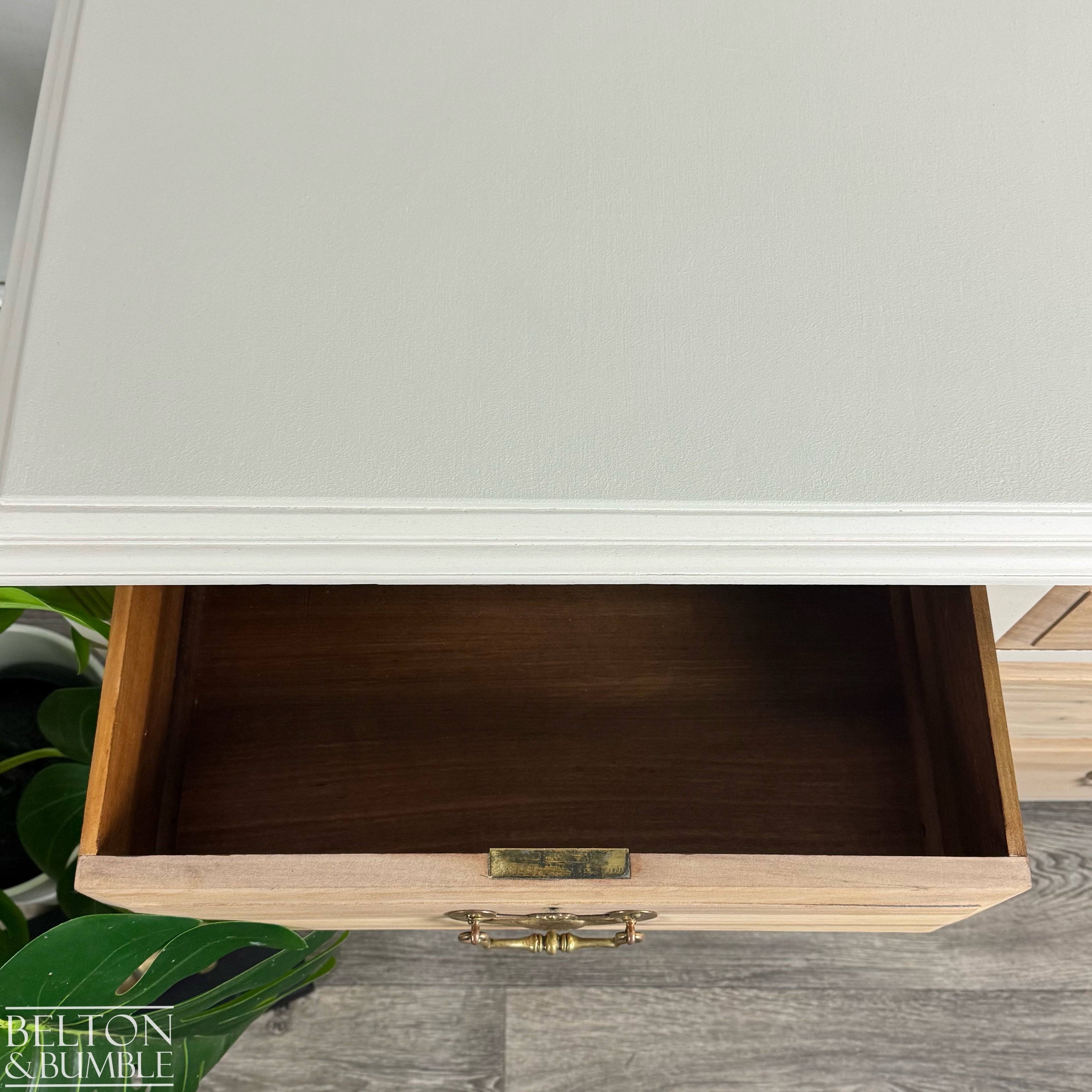 Vintage Pine Four Drawer Chest of Drawers in Cream