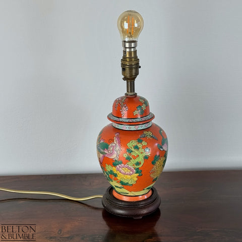 Vintage Oriental Ginger Jar Table Lamp-Belton & Butler