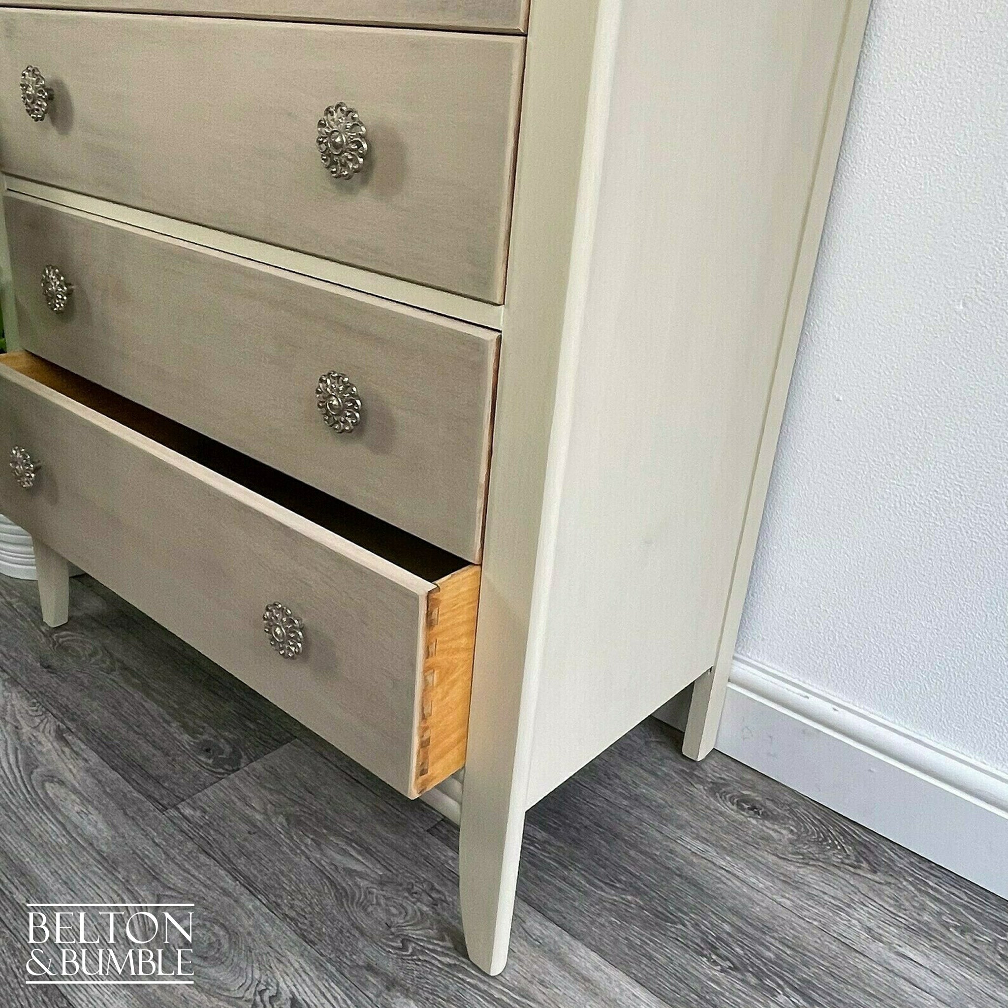 Four Drawer Chest of Drawers by Lebus in Cream-Belton & Bumble