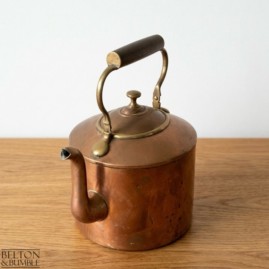 Vintage Copper Kettle with Arched Handle