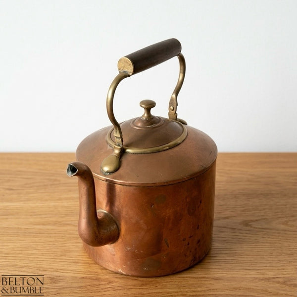 Vintage Copper Kettle with Arched Handle