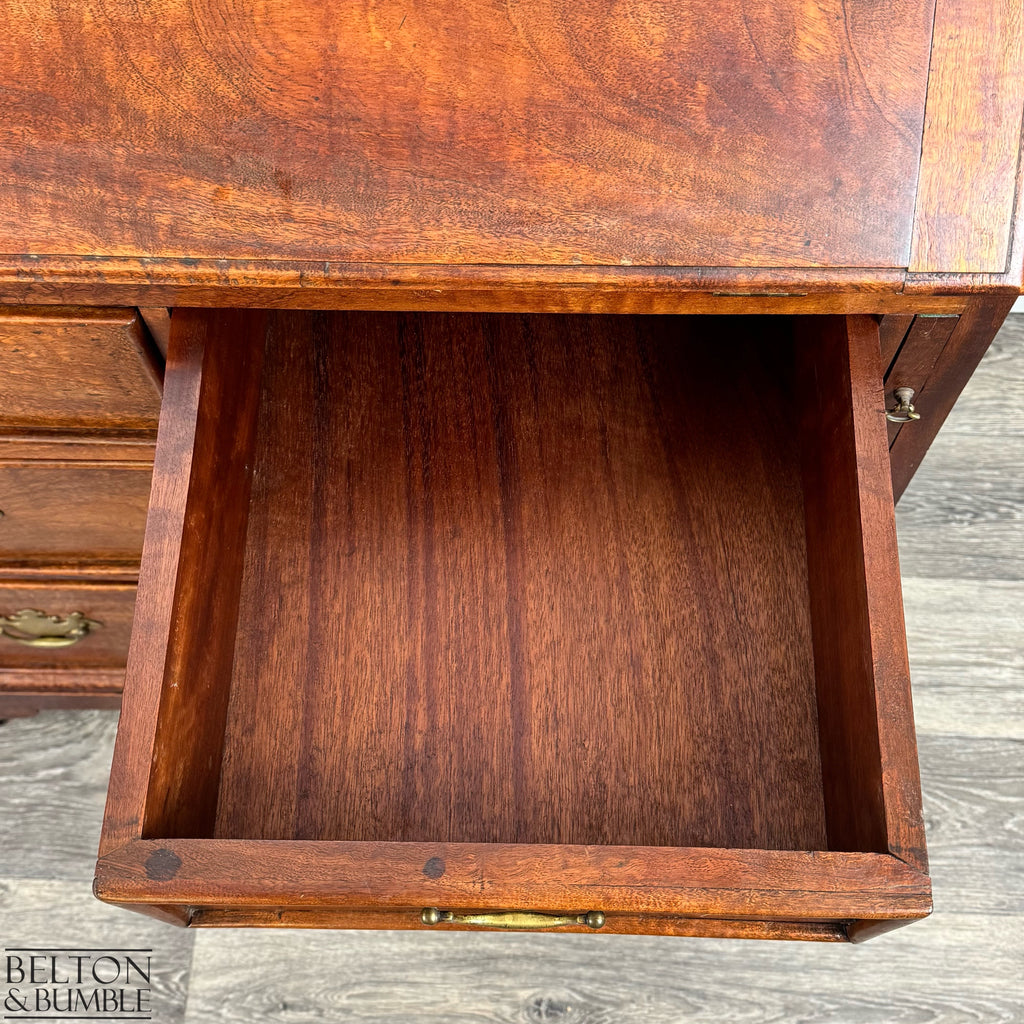 Georgian Mahogany Slant Front Bureau Antique Writing Desk with Fitted Interior-Belton & Bumble