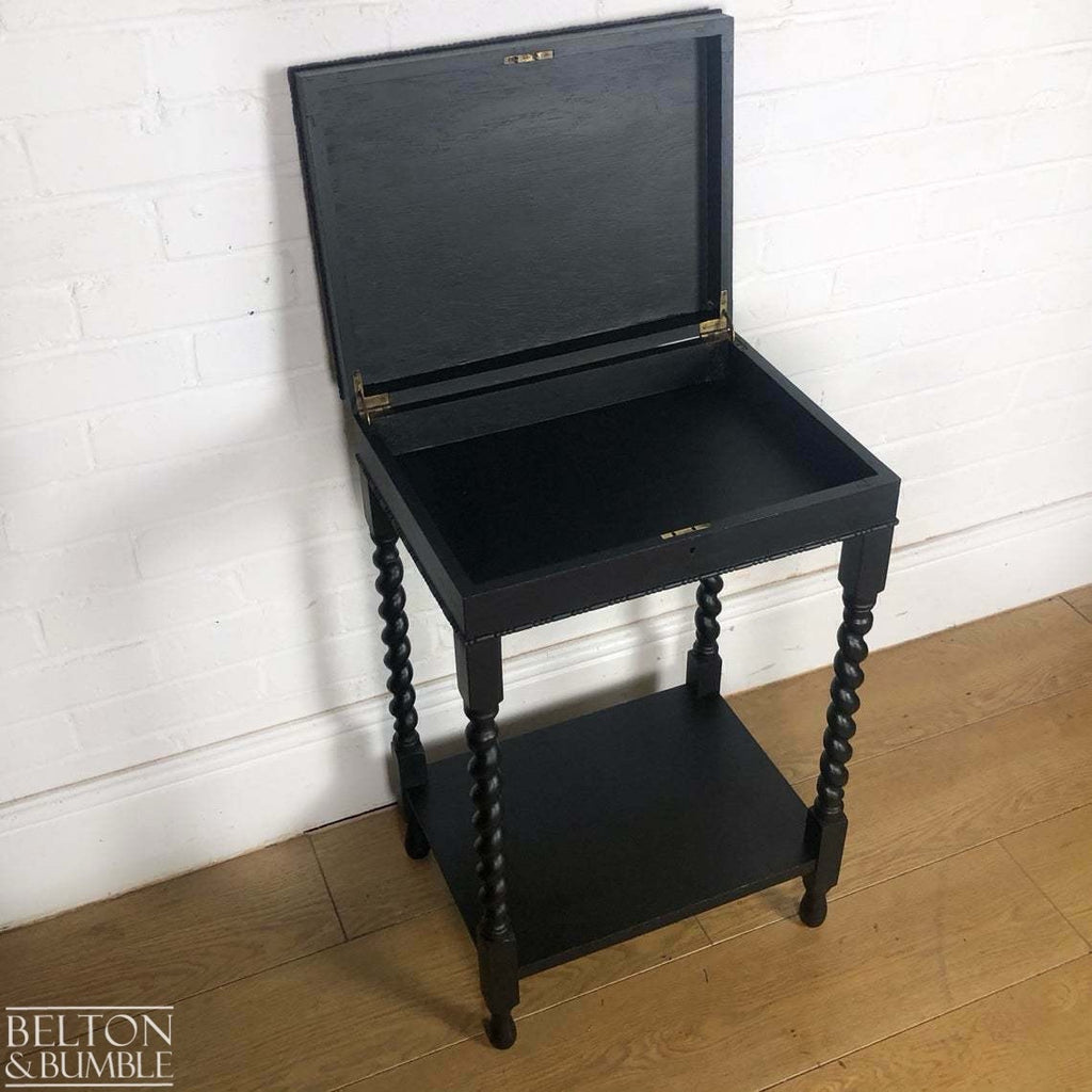 Tiger Oak Side Table with Storage-Belton & Bumble