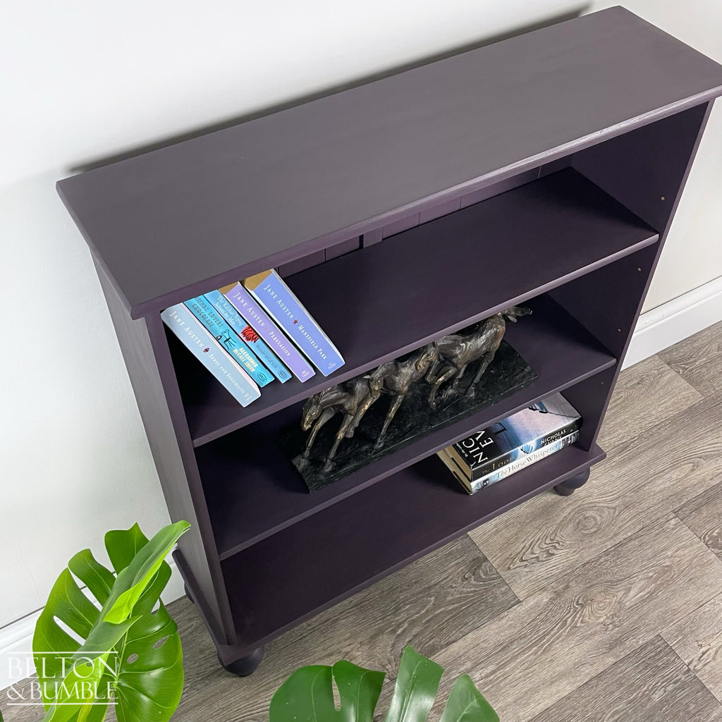 Pine Bookcase in Dark Purple-Belton & Bumble