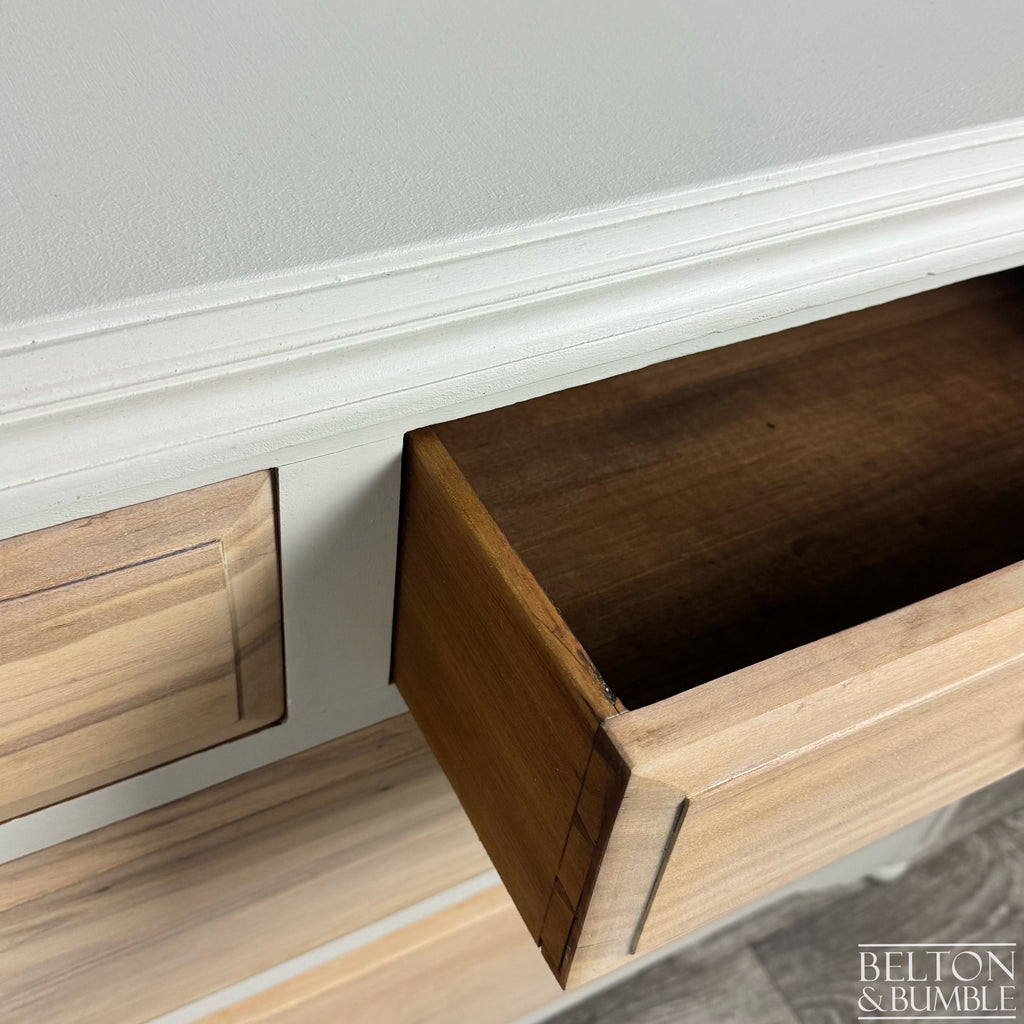 Vintage Pine Four Drawer Chest of Drawers in Cream