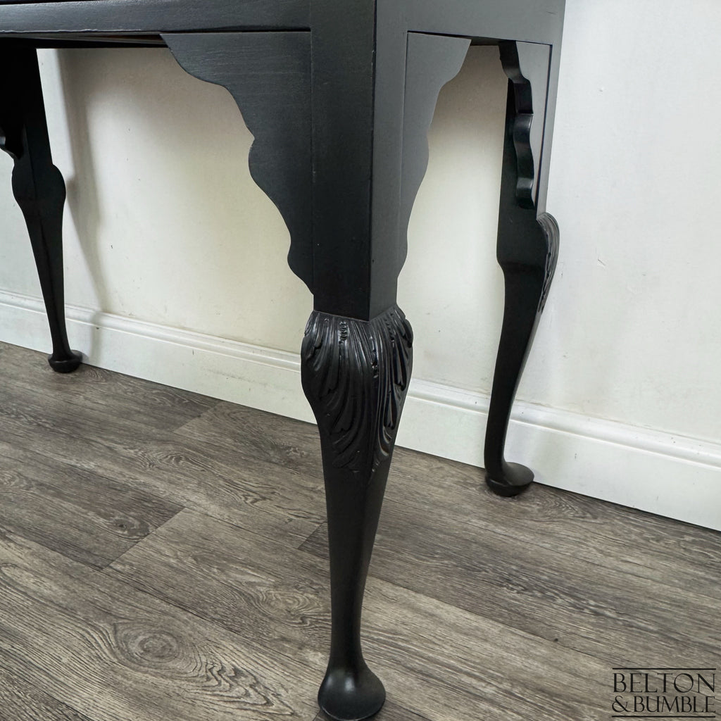 Vintage Writing Desk with Hidden Drawers in Black