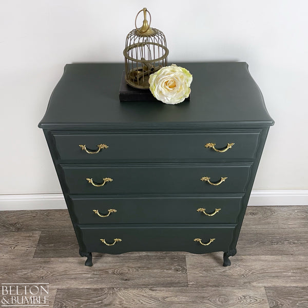 Four Drawer Chest of Drawers in Dark Green-Belton & Butler