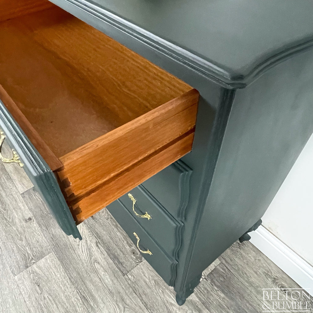 Four Drawer Chest of Drawers in Dark Green-Belton & Bumble