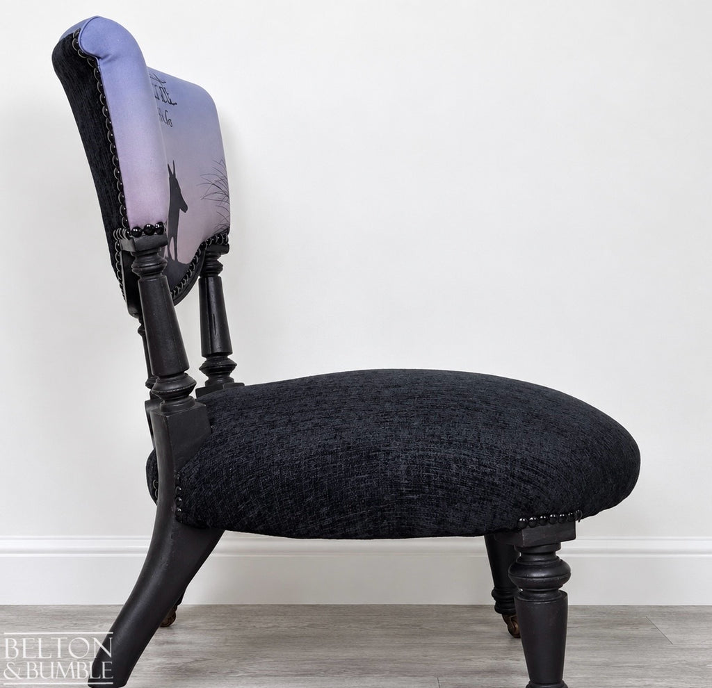 Antique Nursing Chair in Black