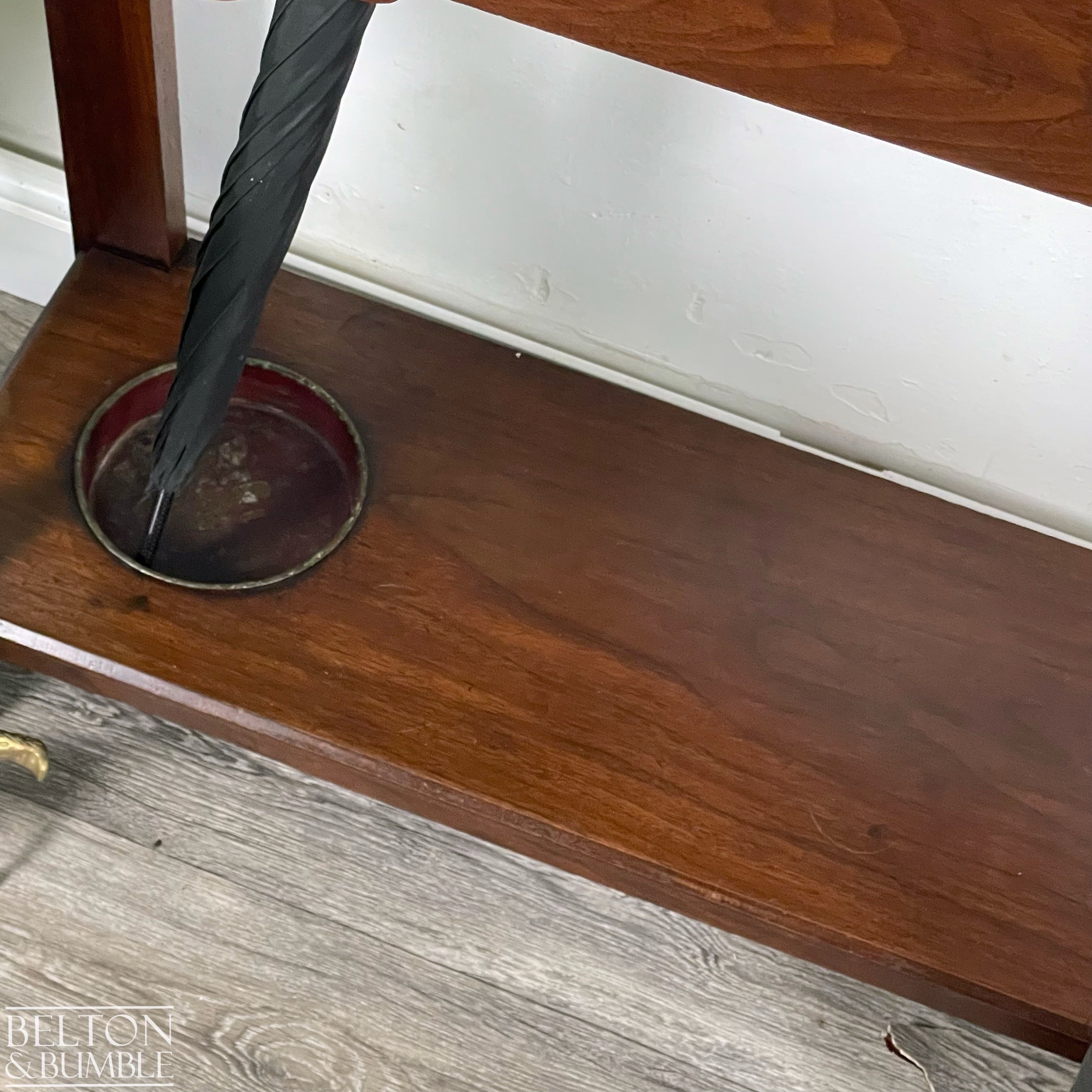 Art Nouveau Hallway Stand with Mirror, Coat Hooks, Umbrella Holders, and Lift Lid Storage-Belton & Bumble