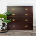Antique Style Solid Wood Chest of Drawers in Mahogany and Walnut