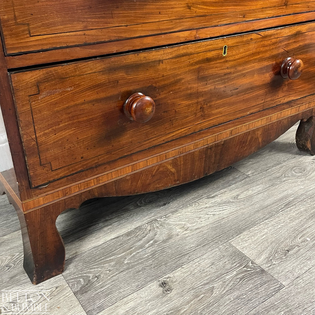 Victorian Mahogany Five Drawer Chest of Drawers-Belton & Bumble