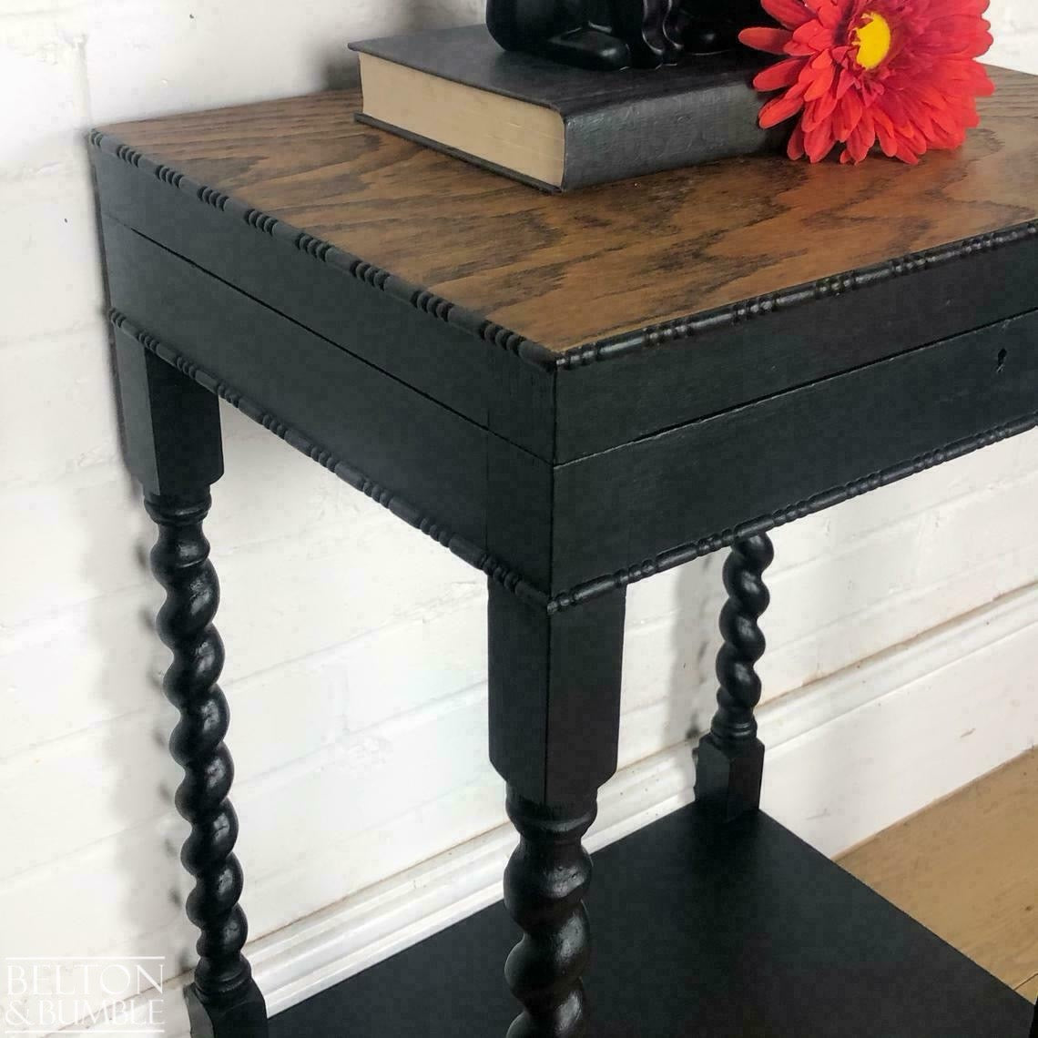 Tiger Oak Side Table with Storage-Belton & Bumble