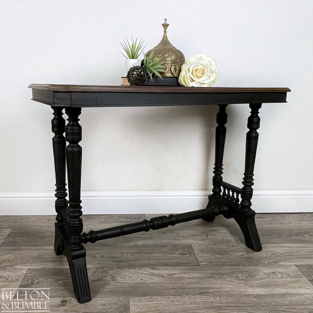 Mahogany Hallway Console Table in Black-Belton & Bumble