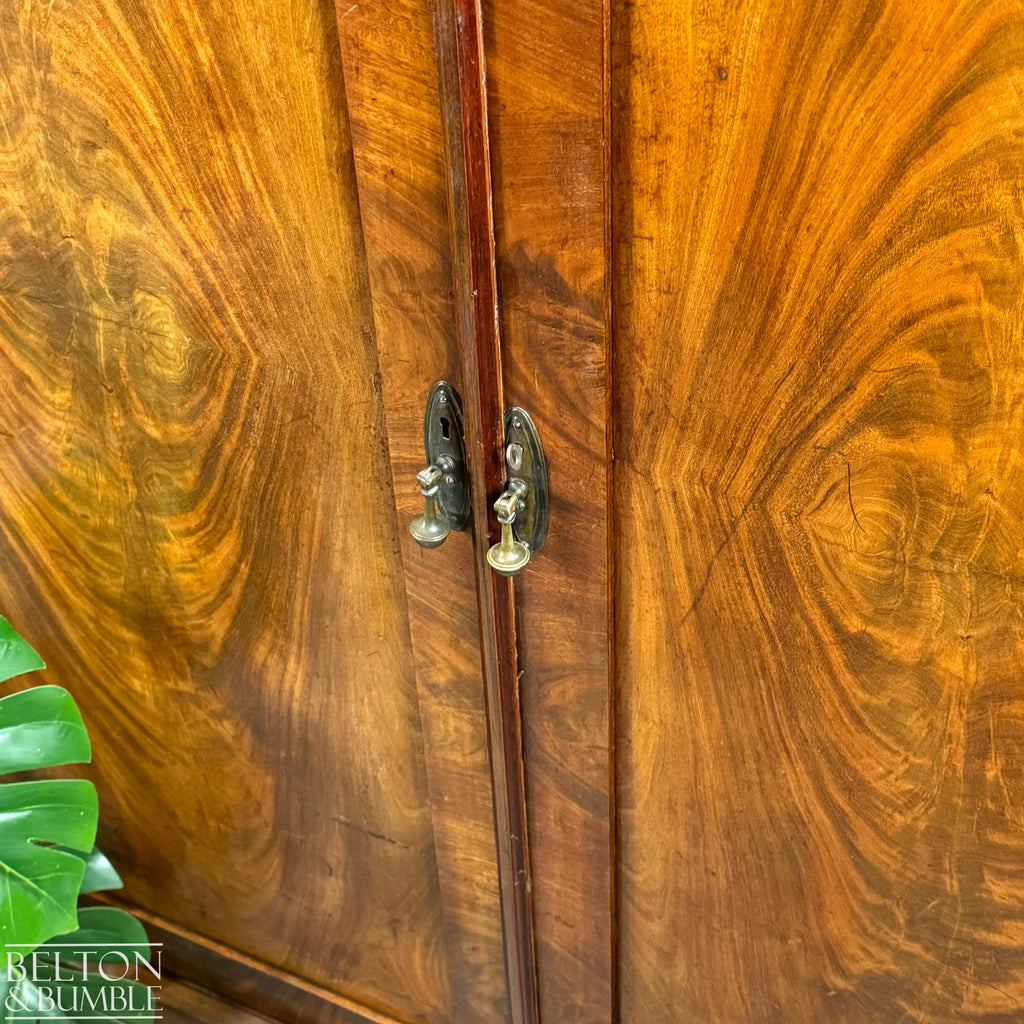 Vintage Walnut Double Door Armoire Wardrobe-Wardrobe-Belton & Bumble