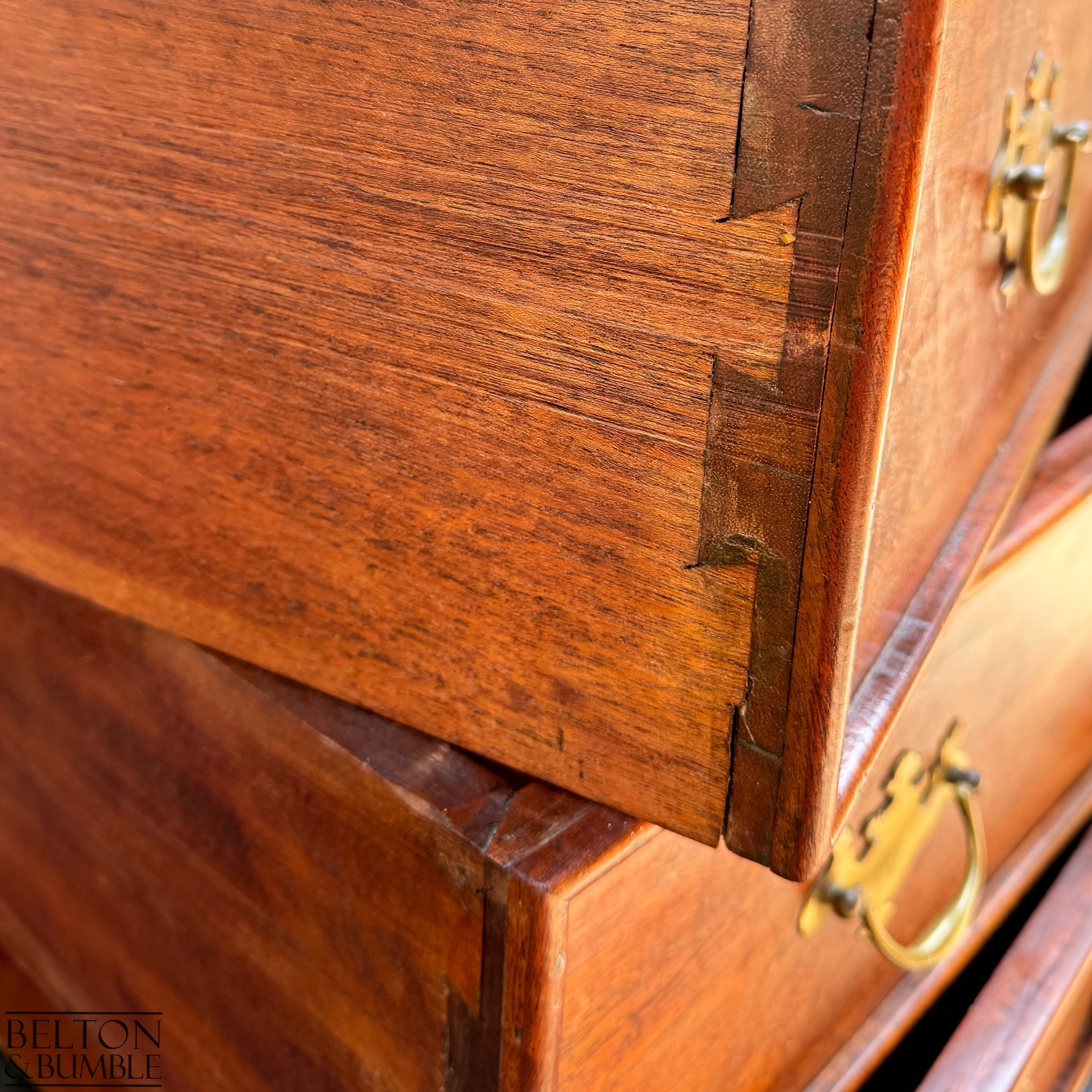 Georgian Mahogany Slant Front Bureau Antique Writing Desk with Fitted Interior-Belton & Bumble