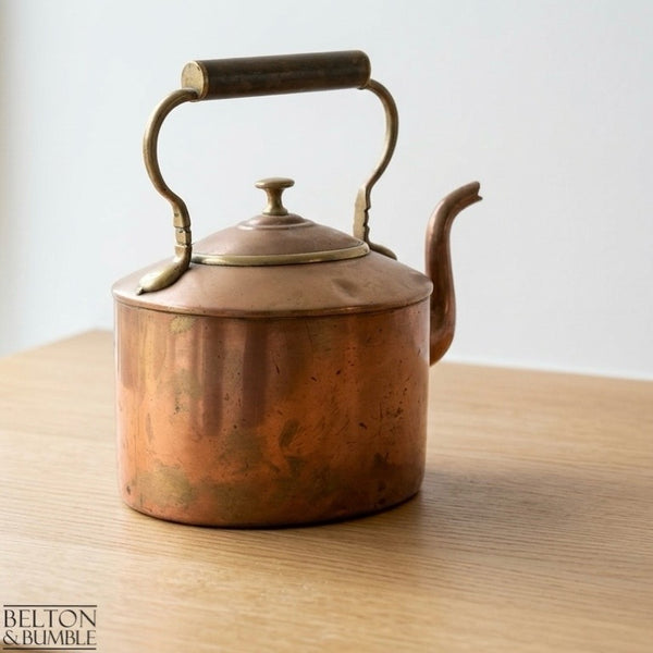 Vintage Copper Kettle with Arched Handle
