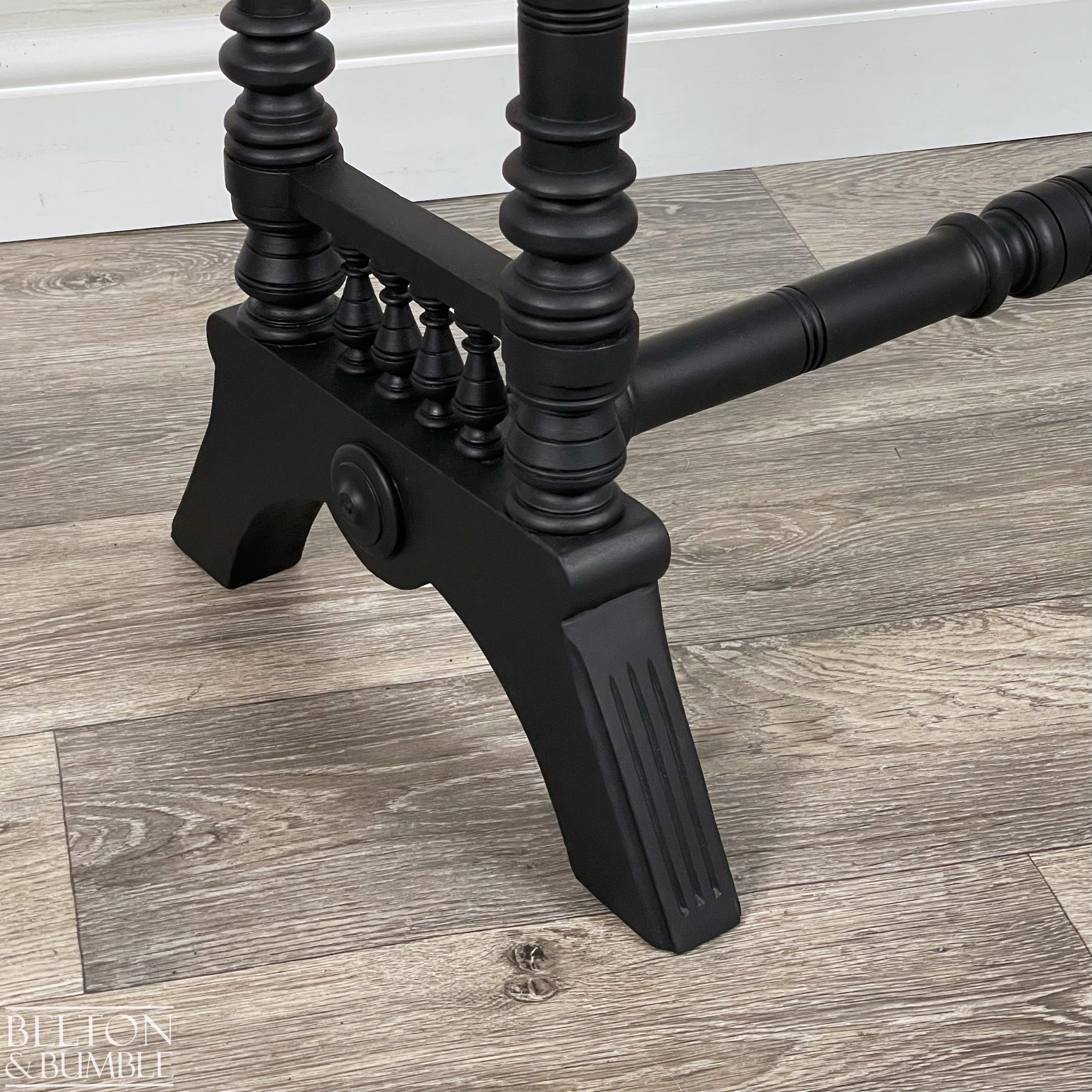 Mahogany Hallway Console Table in Black-Belton & Bumble
