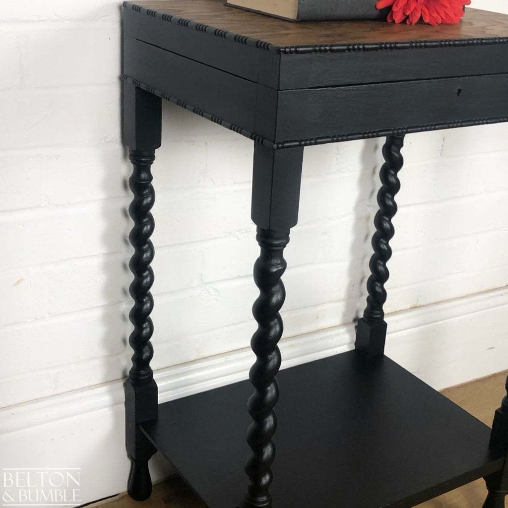 Tiger Oak Side Table with Storage-Belton & Bumble