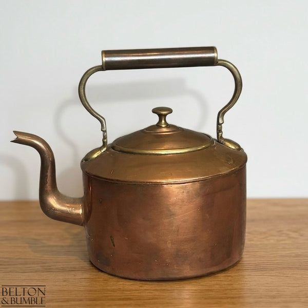 Vintage Copper Kettle with Arched Handle