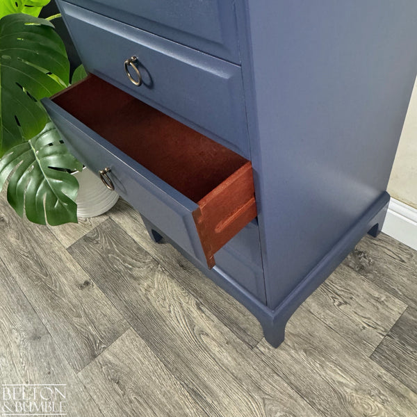STAG Minstrel Narrow 6 Drawer Tallboy in Navy