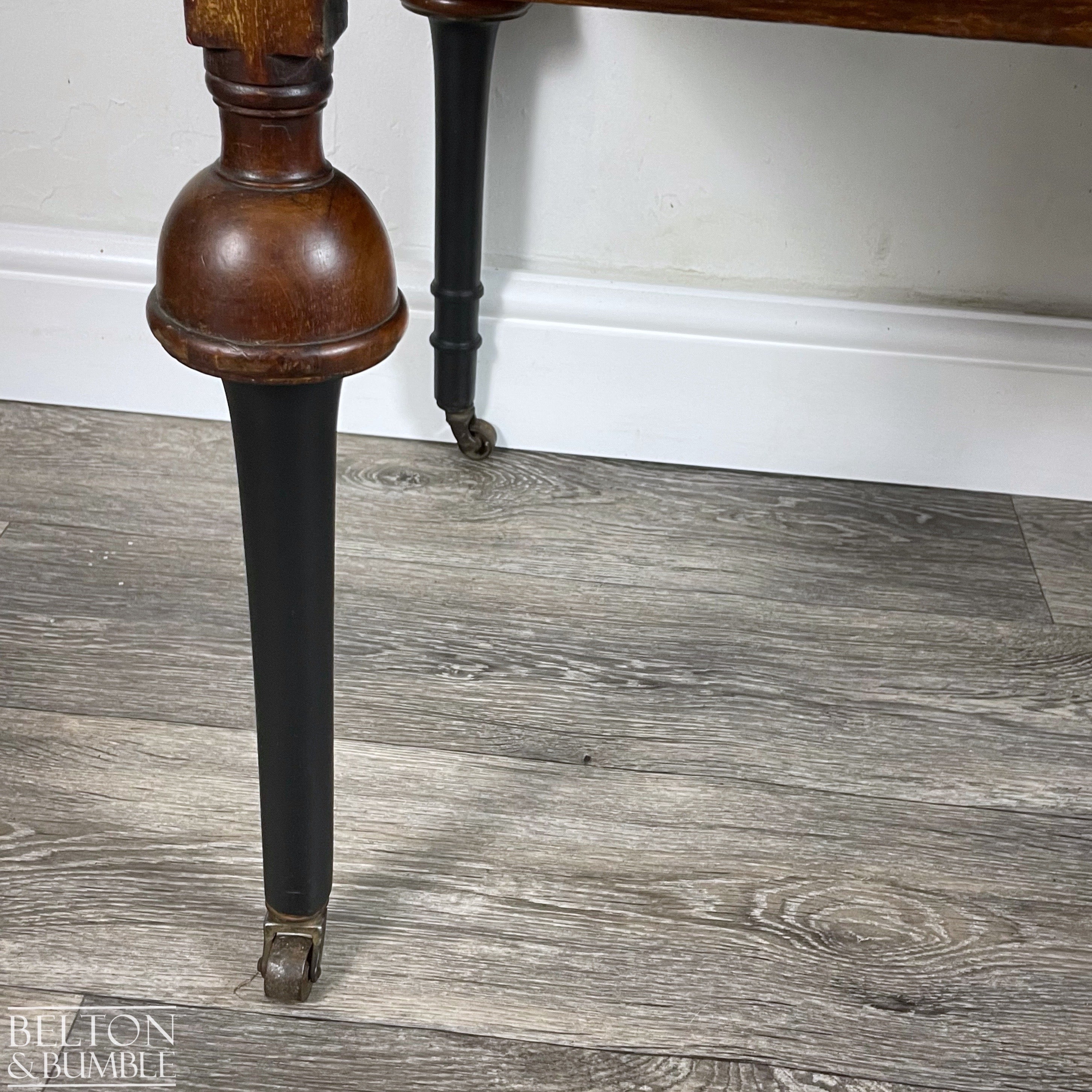 Mahogany Five Drawer Desk / Dressing Table-Belton & Bumble